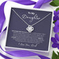 To My Daughter Love Dad - Love Knot Necklace