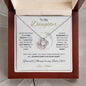 To My Daughter "When You Took Your First Breath" Love Mom | Love Knot Necklace