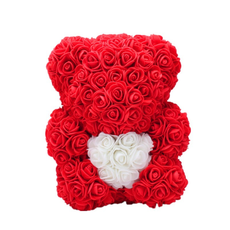 Valentine's Day Gift Rose Bear Eternal Flower Rose Teddy Bear