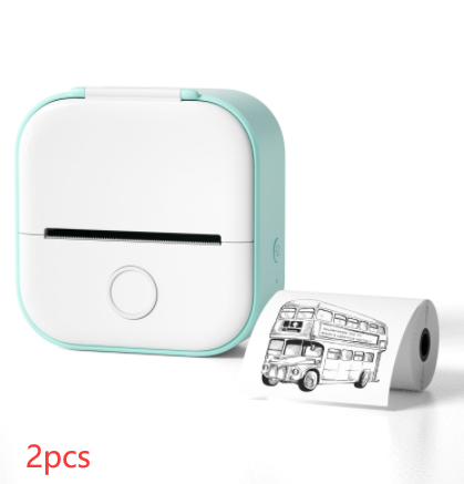 Portable Mini Thermal Label Printer Home Photo Printer Bluetooth Mini Label Printer