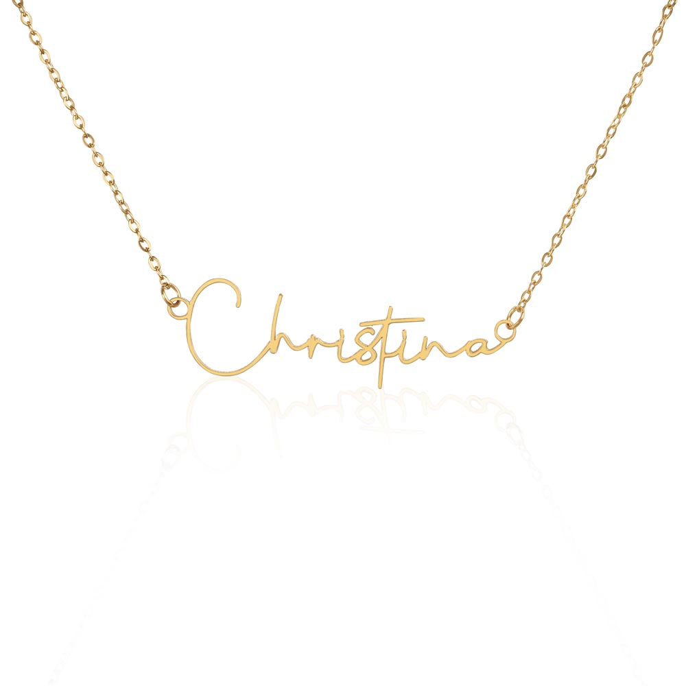 To My Daughter Personalized Name Necklace - Gift From Mom