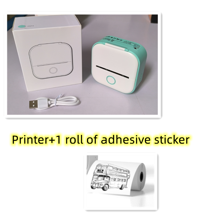 Portable Mini Thermal Label Printer Home Photo Printer Bluetooth Mini Label Printer