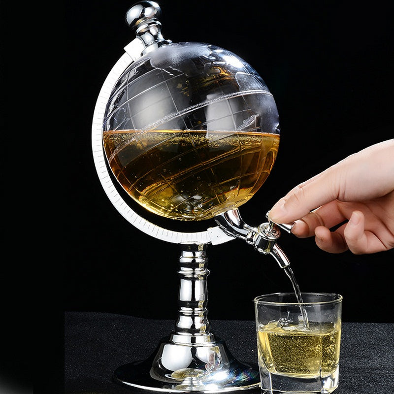 Unique Globe Wine Decanters Drink Dispenser / 1.5L Liquor Dispenser