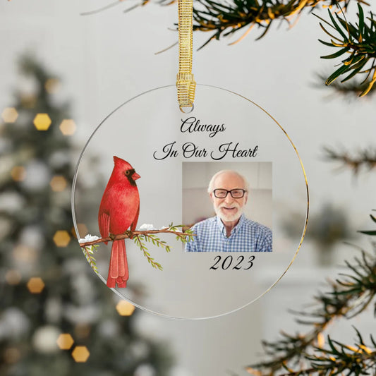 Personalized Memorial Ornament 2023 - Always In Our Heart